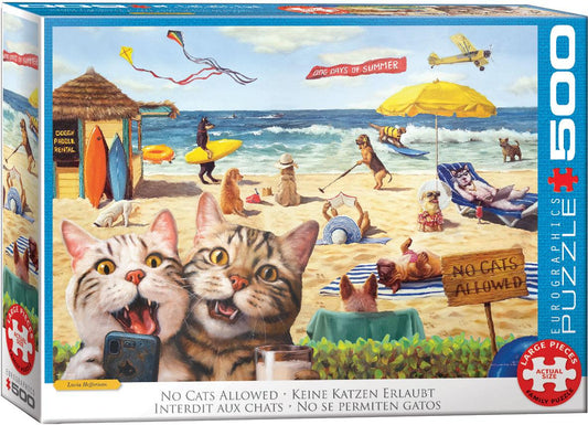 No Cats Allowed by Lucia Heffernan 500XL Lenticular Piece Jigsaw Puzzle