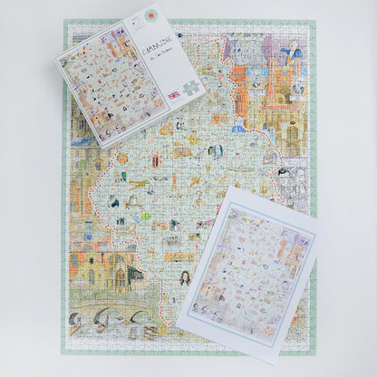 Tim Bulmer's Map of Cambridge 1000 Piece Jigsaw Puzzle