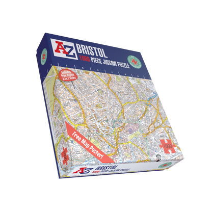 A-Z Map of Bristol 1000 Piece Jigsaw