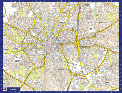 A-Z Map of Coventry 1000 Piece Jigsaw