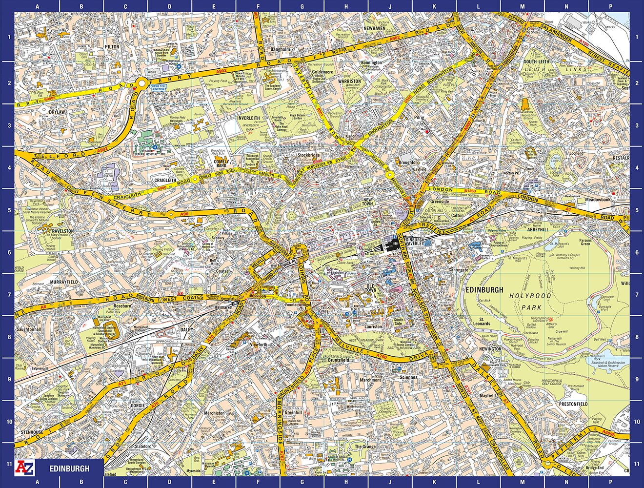 A-Z Map of Edinburgh 1000 Piece Jigsaw