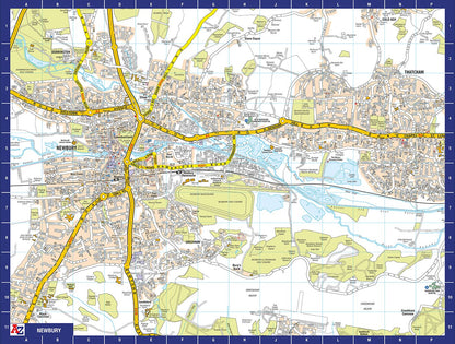 A-Z Map of Newbury 1000 Piece Jigsaw