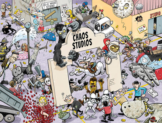 Chaos at the Movies - No.9 1000 Piece Jigsaw Puzzle