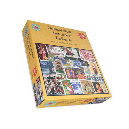 Christmas Stamps from Around the World 1000 Piece Jigsaw Puzzle
