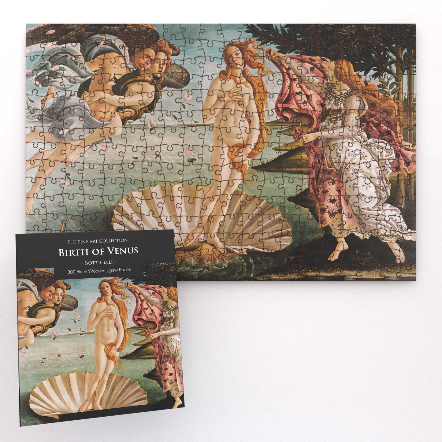 Birth of Venus by Botticelli 300 Piece Wooden Jigsaw Puzzle