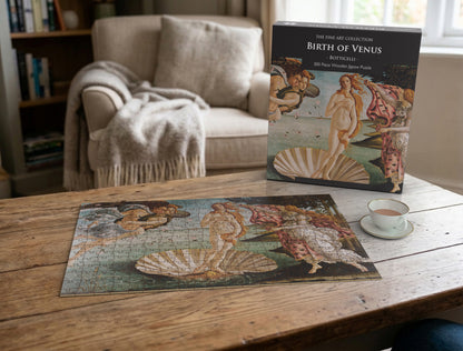 Birth of Venus by Botticelli 300 Piece Wooden Jigsaw Puzzle