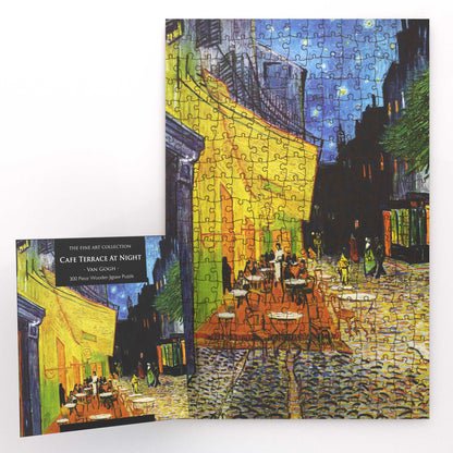 Cafe Terrace at Night  by Van Gogh 300 Piece Wooden Jigsaw Puzzle