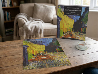 Cafe Terrace at Night  by Van Gogh 300 Piece Wooden Jigsaw Puzzle