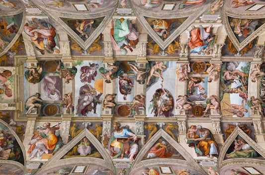 Sistine Chapel Ceiling by Michelangelo 300 Piece Wooden Jigsaw Puzzle