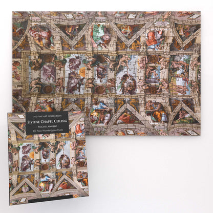 Sistine Chapel Ceiling by Michelangelo 300 Piece Wooden Jigsaw Puzzle