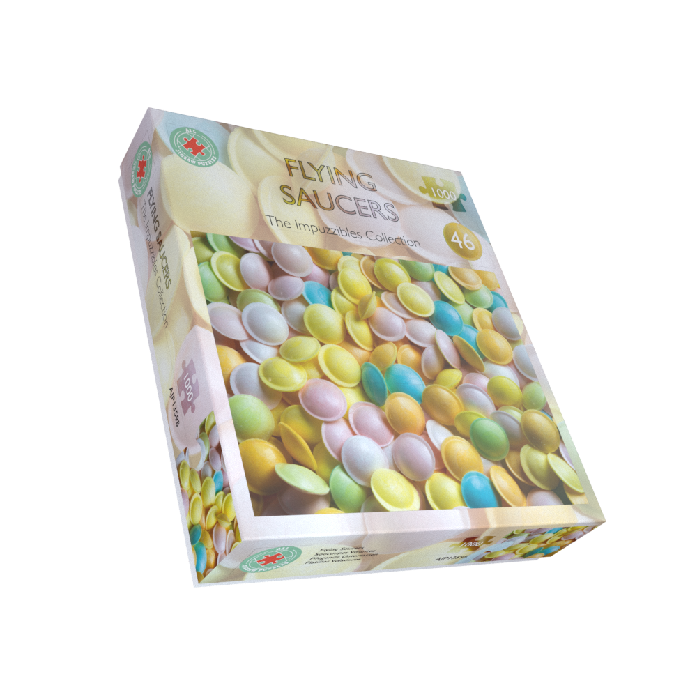 Flying Saucers Retro Sweets Impuzzible No.46 - 1000 Piece Jigsaw Puzzle