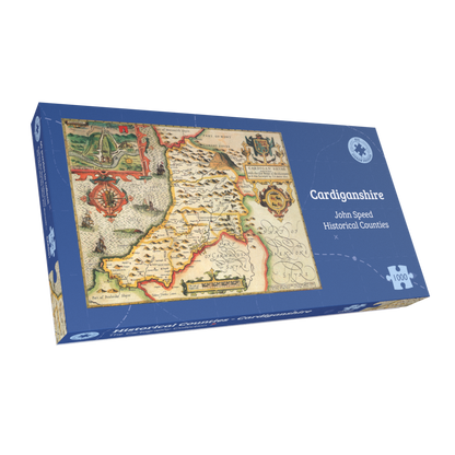 Cardiganshire Historical Map 1000 Piece Jigsaw Puzzle (1610)