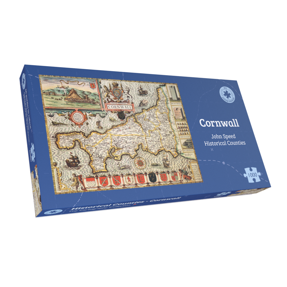 Cornwall Historical Map 1000 Piece Jigsaw Puzzle (1610)