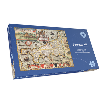 Cornwall Historical Map 1000 Piece Jigsaw Puzzle (1610)