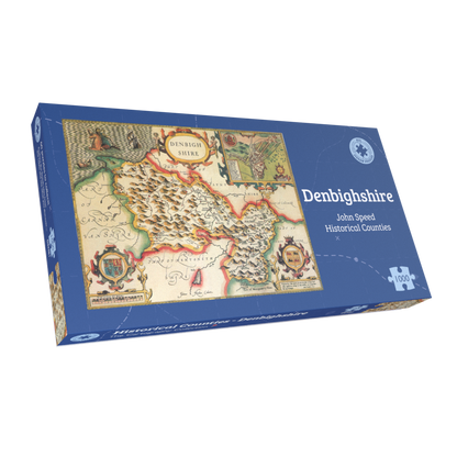 Denbighshire Historical Map 1000 Piece Jigsaw Puzzle (1610)