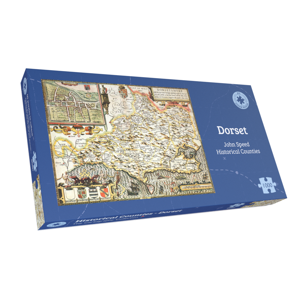 Dorset Historical Map 1000 Piece Jigsaw Puzzle (1610)
