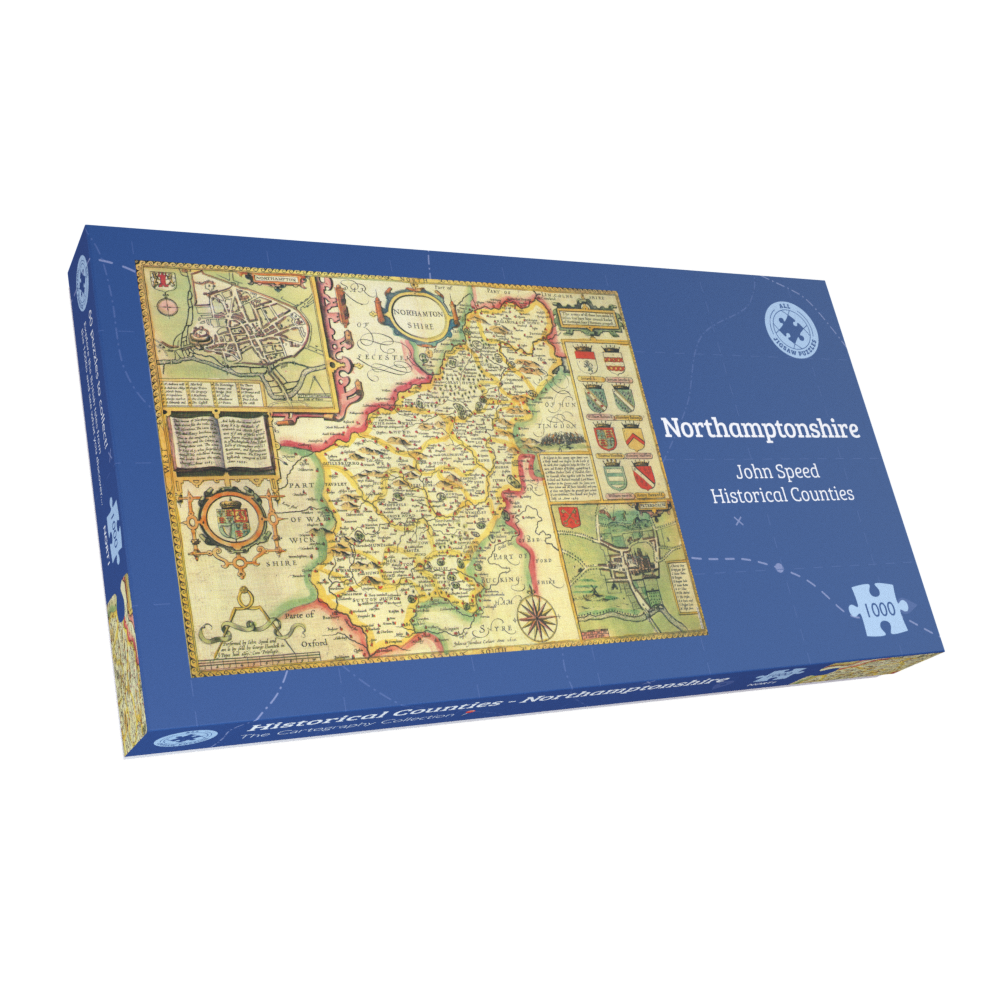 Northamptonshire Historical Map 1000 Piece Jigsaw Puzzle (1610)