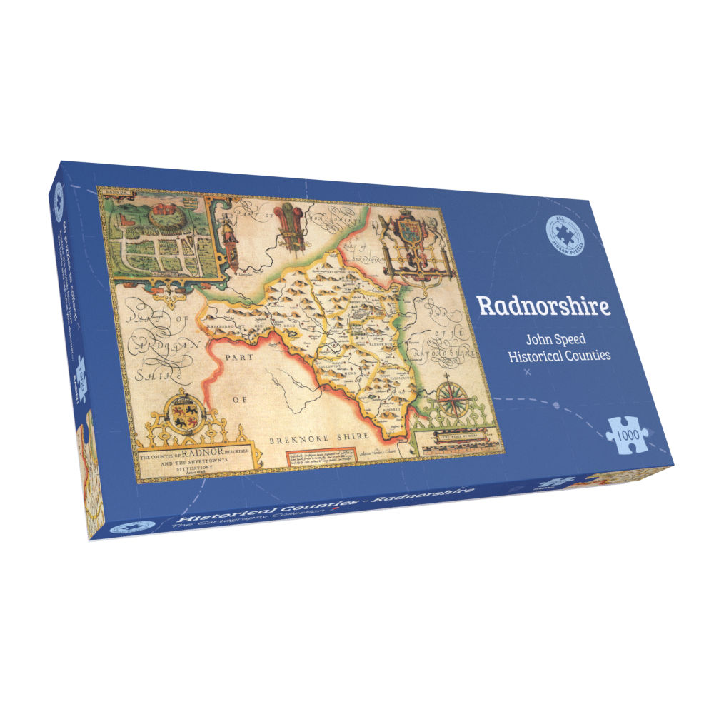Radnorshire Historical Map 1000 Piece Jigsaw Puzzle (1610)