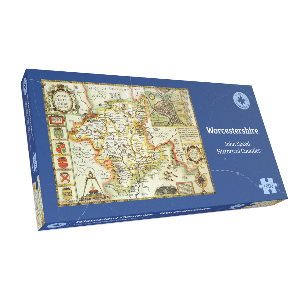 Worcestershire Historical Map 1000 Piece Jigsaw Puzzle (1610)