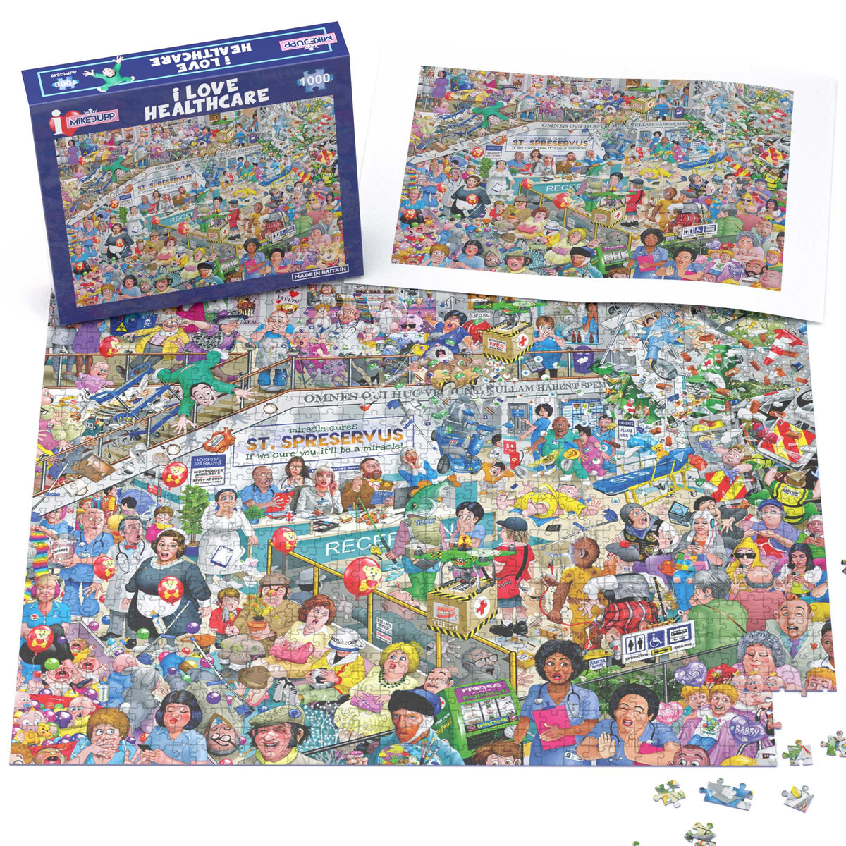 Mike Jupp I Love Healthcare 1000 Piece Jigsaw Puzzle