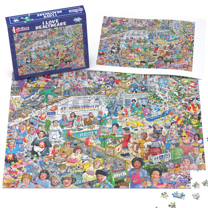 Mike Jupp I Love Healthcare 1000 Piece Jigsaw Puzzle