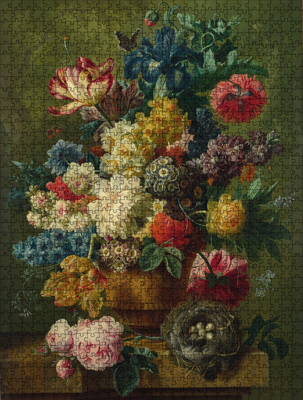Flowers in a Vase - National Gallery 1000 Piece Jigsaw Puzzle