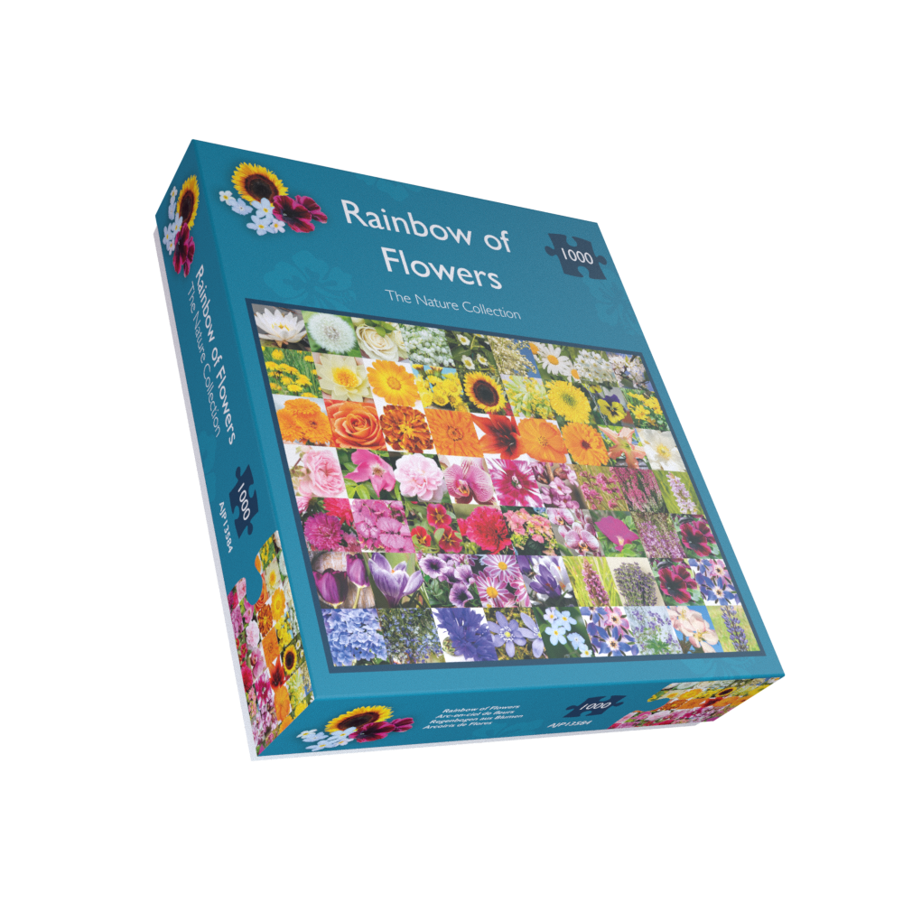 Rainbow Of Flowers 1000 Piece Jigsaw Puzzle