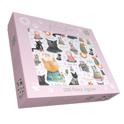 Feline Fine 500 Piece Jigsaw Puzzle