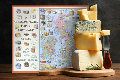 A Cheesemonger's Map of British & Irish Cheese 1000 Piece Jigsaw Puzzle