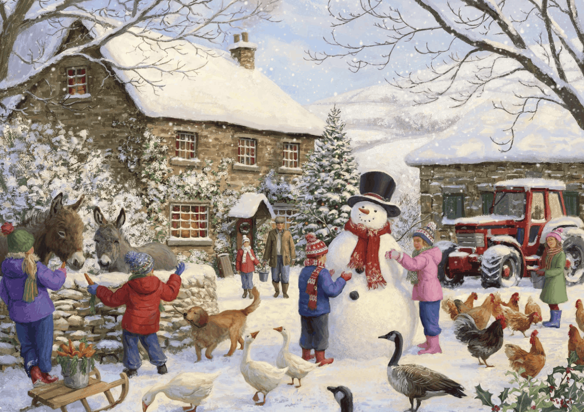 Christmas At The Farm 1000 Piece Jigsaw Puzzle