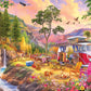 VW Camper's Paradise by Bigelow Illustrations 1000 Piece Jigsaw Puzzle
