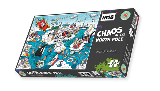Chaos at the North Pole 500 Piece Jigsaw Puzzle- Chaos no.18