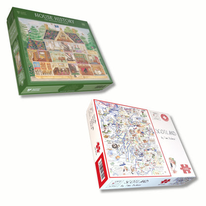 Discover Scotland 2 x 1000 Piece Jigsaw Puzzle Bundle
