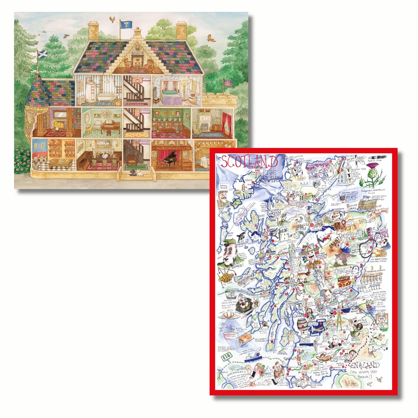 Discover Scotland 2 x 1000 Piece Jigsaw Puzzle Bundle