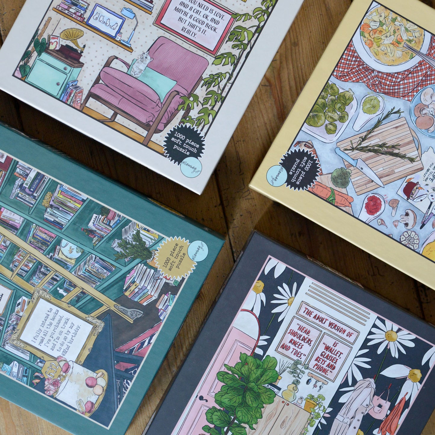 All You Need Is Love. and A Cat. and A Book 1000 Piece Jigsaw Puzzle