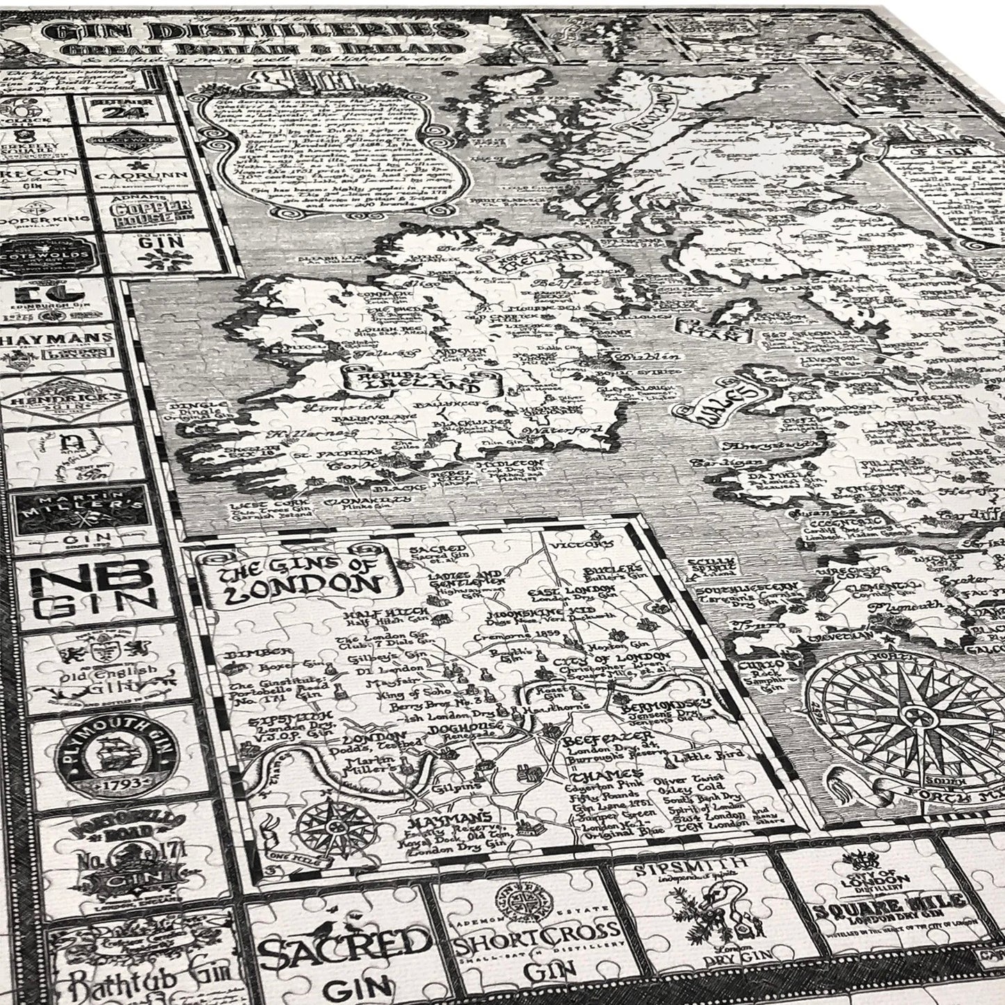 Gin Map 1000 Piece Jigsaw Puzzle