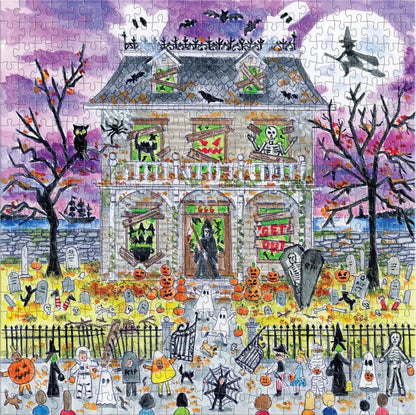 Michael Storrings Haunted House 500 Piece Glow in the Dark Jigsaw Puzzle