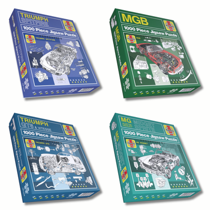 Haynes Motoring 4 x 1000 Piece Jigsaw Puzzle Bundle