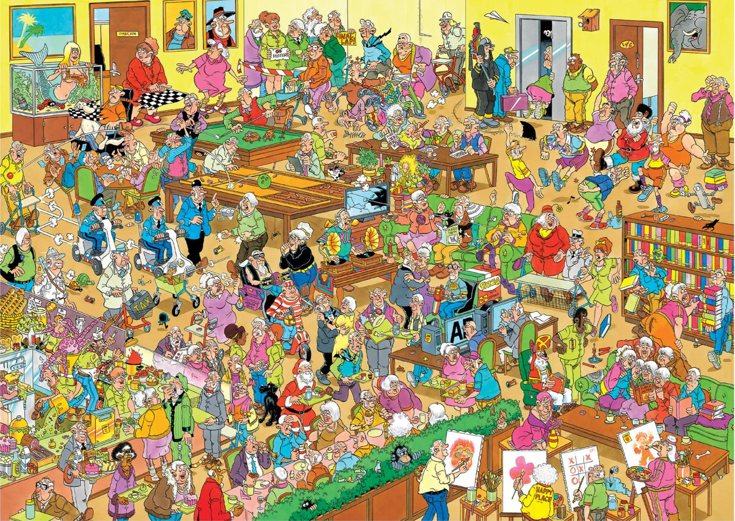 Jan Van Haasteren's The Retirement Home 1500 Piece Jigsaw Puzzle