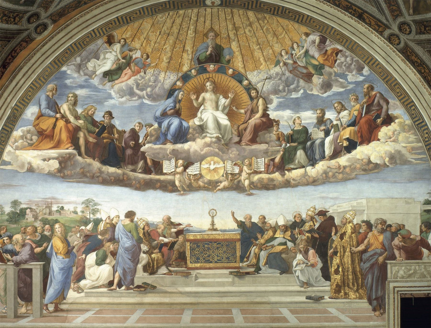 La Disputa del Sacramento by Raphael 1000 or 500 Piece Jigsaw Puzzle