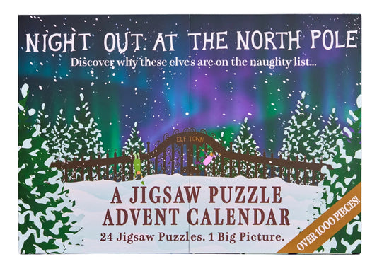 PRE-ORDER Night At The North Pole Advent Calendar 24 x Mini Puzzles (24-60pcs)