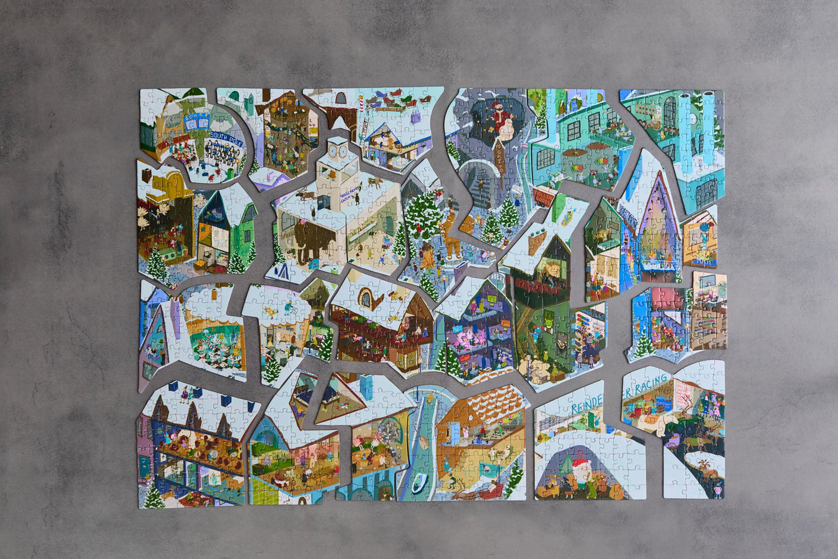 PRE-ORDER Night At The North Pole Advent Calendar 24 x Mini Puzzles (24-60pcs)