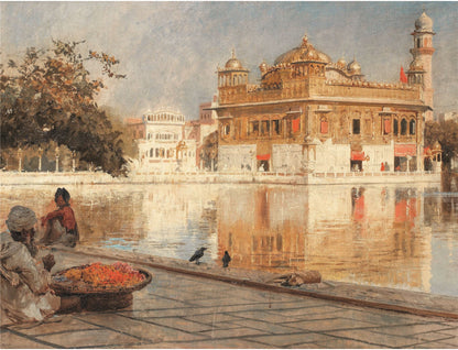 Painting of the Golden Temple, Amritsar, by Edwin Lord Weeks 1000 or 500 Piece Jigsaw Puzzle