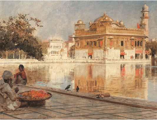 Painting of the Golden Temple, Amritsar, by Edwin Lord Weeks 1000 or 500 Piece Jigsaw Puzzle