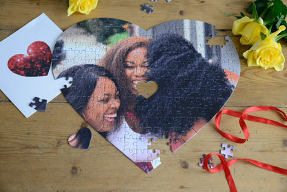 Personalised Heart Shaped Photo 201 Piece Jigsaw Puzzle