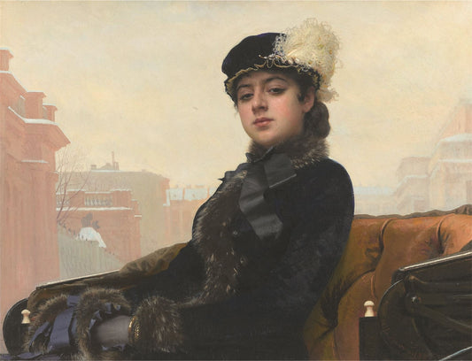 Portrait of an Unknown Woman - Ivan Kramskoi 1000 or 500 Piece Jigsaw Puzzle