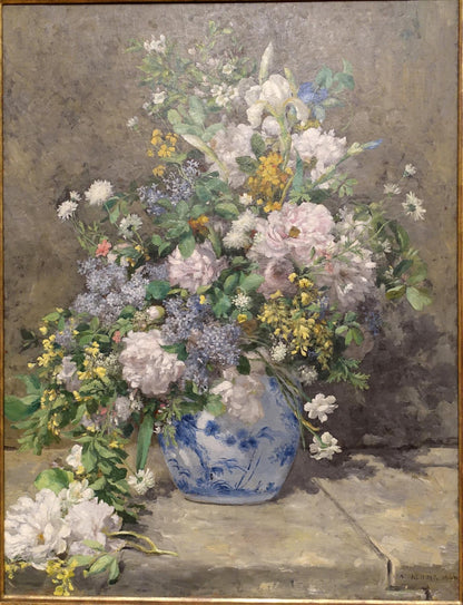 Spring Bouquet by Pierre-Auguste Renoir 1000 or 500 Piece Jigsaw Puzzle
