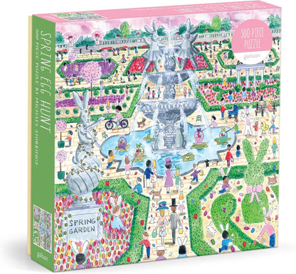 Spring Egg Hunt  500 Piece Michael Storrings Jigsaw Puzzle