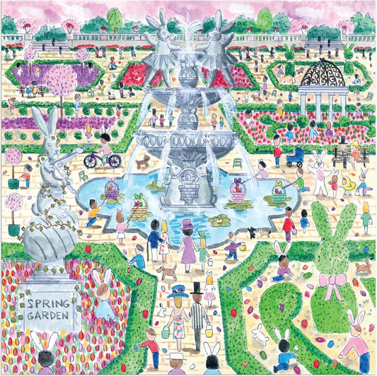 Spring Egg Hunt  500 Piece Michael Storrings Jigsaw Puzzle