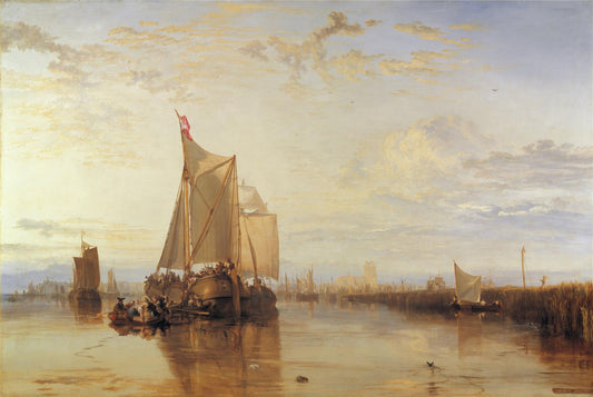 The Dort packet-boat from Rotterdam becalmed by JMW Turner 1000 or 500 Piece Jigsaw Puzzle